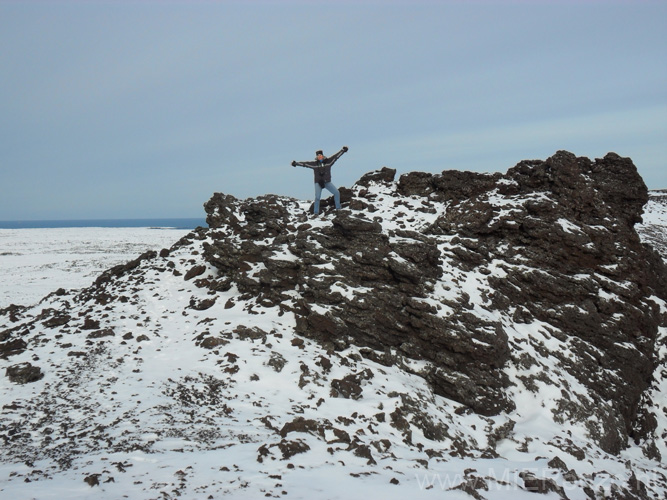 20120318105731-1 (Lilly) Tour Snæfellsnes bovenop een oude vulkaan