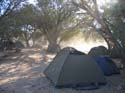 20060918 A (28) Namibië - Damaraland - campsite in zandstorm