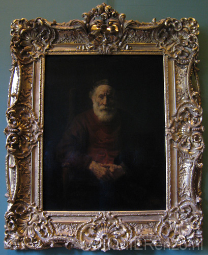 20110925100000  - Sint Petersburg- Hermitage - Rembrandt - Oude man in leunstoel (1654)
